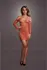 Leg Avenue Dugi Rukav Mrežasta Mini Haljina Crna One Size S-XL