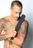 Boneyard Spank Silicone Paddle with Raised Skull Surface, 37.5 cm