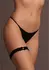 Noel Elegant Lace Garter with Gold Accents - Universal Size