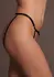 Aime Adjustable Open Briefs with Golden Accents, One Size, Black