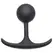 XR Brands Heavy Hitter Silicone Weighted Intimate Plug 3.3cm Black