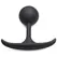 XR Brands Heavy Hitter Silicone Plug 3.9 cm Black Weighted Design