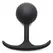 XR Brands Comfort Plugs Silicone Weighted Round Plug 4.4cm Black
