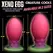 Creature Cocks Xeno Silikonsko Jaje koje Svetli u Mraku XL Roze
