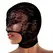 Lace Seduction Black Lace Open Mouth Mask - One Size by XR Brands