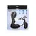 XR Brands Master Series Inflatable Vibrating Silicone Prostate Plug with Double Ring
