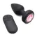 XR Brands Silicone Pink Gem Plug Small - Remote-Controlled Vibrating System