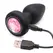 XR Brands Silicone Pink Gem Plug Small - Remote-Controlled Vibrating System