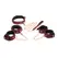 XR Brands 6-delni somot burgundy BDSM set sa podesivim lisicama i ogrlicom