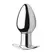 XR Brands Chrome Blast Large - Rechargeable Metal Plug with Remote