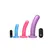 XR Brands Triple Peg Silicone Set with Remote Vibrating System Multi-Size