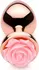 nsnovelties Rose Gold Anal Plug Medium Pink Flower Aluminium