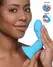 XR Brands Squeezable Vibrating Silicone Device, USB, Flexible, Black