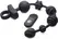 XR Brands Dark Rattler Silicone Intimate Bead System with Remote, Black