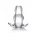 Clear View Extra Large Hollow Anal Plug Transparent TPE 5.8''