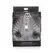 Clear View Extra Large Hollow Anal Plug Transparent TPE 5.8''