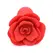 Booty Bloom Silicone Rose-Shaped Intimate Plug Red - Velvet Finish