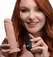 Power Player Vibrating Silicone Model with Remote & Suction Base, Black