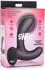 XR Brands Silicone Inflatable Prostate Massager with Vibration Black