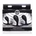 XR Brands Dark Droplets 3-delo Zakrivljeni Analni Trener Set Crni Silikon