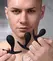 XR Brands Dark Droplets 3-delo Zakrivljeni Analni Trener Set Crni Silikon