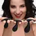 XR Brands Dark Droplets 3-delo Zakrivljeni Analni Trener Set Crni Silikon