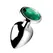 XR Brands Emerald Gem Metal Plug Set 3pcs Green Aluminum Alloy
