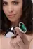XR Brands Emerald Gem Metal Plug Set 3pcs Green Aluminum Alloy