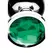 XR Brands Emerald Gem Metal Plug Set 3pcs Green Aluminum Alloy