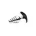 Dark Hive Metal Silicone Plug - Ribbed, Grey, 4.5in, Aluminum & Silicone