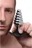 Dark Hive Metal Silicone Plug - Ribbed, Grey, 4.5in, Aluminum & Silicone