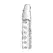 XR Brands Master Series Intimni Produžni Navlaka 19 cm Providna