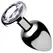 Booty Sparks Clear Gem Plug Small - Aluminijum, suženi oblik, kristalni akcent