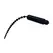 XR Brands Dark Rod Crni Vibrirajući Silikonski Uretralni Uređaj sa Perlicama 24cm