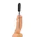 XR Brands Dark Rod Crni Vibrirajući Silikonski Uretralni Uređaj sa Perlicama 24cm