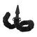 Bad Kitty Silicone Cat Tail Plug - Black, Flexible, 28 Inch Length
