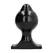All Black Model 9018 Silikonski Analni Čep 17,5 cm – Žljebovi Crno Izdanje