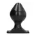 All Black Model 16 cm – Crni Silikonski Analni Čep sa Žljebovima