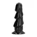 All Black Model 5530 Višestruki prstenovi intimni silikonski uređaj 17 cm Crni