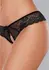 Foreplay Lace Open Panty - Elegant One Size Lingerie Accessory