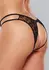 Dreamgirl Open Lace Panty with Dual Side Ties One Size Black