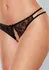 Dreamgirl Open Lace Panty with Dual Side Ties One Size Black