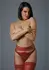 4Ever Yours Multi-Strap Garter Panty with Gold Ring Details One Size