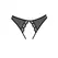 Mirabelle Flower Lace Mesh Panties One Size - Elegant Picot Trim