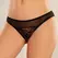 Dreamgirl Just A Rumor Lace Mesh Panties, One Size, Crna