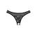 Dreamgirl Just A Rumor Lace Mesh Panties, One Size, Crna