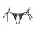 Lolita Lace Mesh Panties Open Front Dizajn One Size
