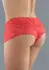 Candy Apple Lace Hipster Briefs Open-Crotch One Size Black