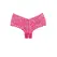Candy Apple Lace Hipster Panty Open-Crotch One Size Crna