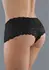 Candy Apple Lace Hipster Panties Open Design One Size Crna